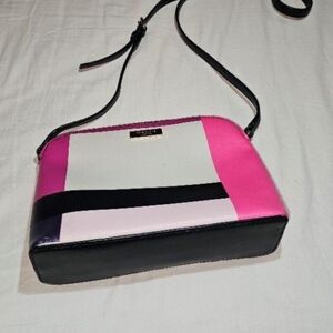 kate spade Pink, White & Black Colorblock Crossbody